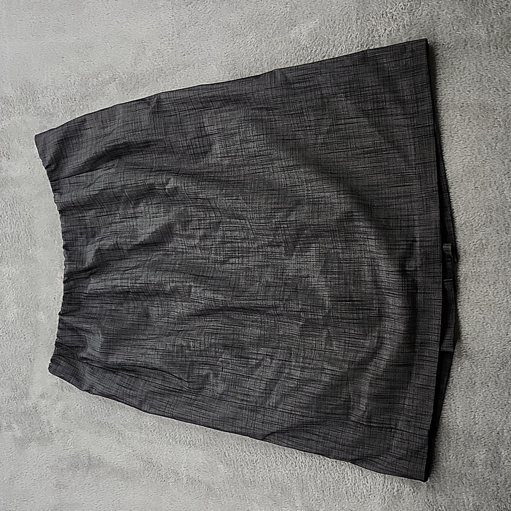 Not Just Pants Womens Grey Lined Casual Skirt 14 Side Zipper Button Closure